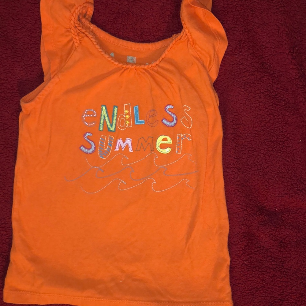 Orange “endless summer” tank top